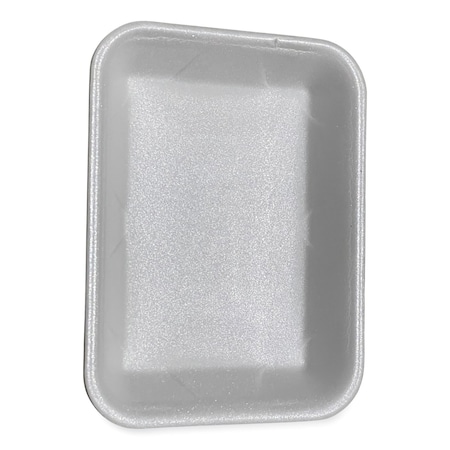 Gen Meat Trays, No 4P, 9.5 x 7.19 x 1.2, White, 500PK 4PWH